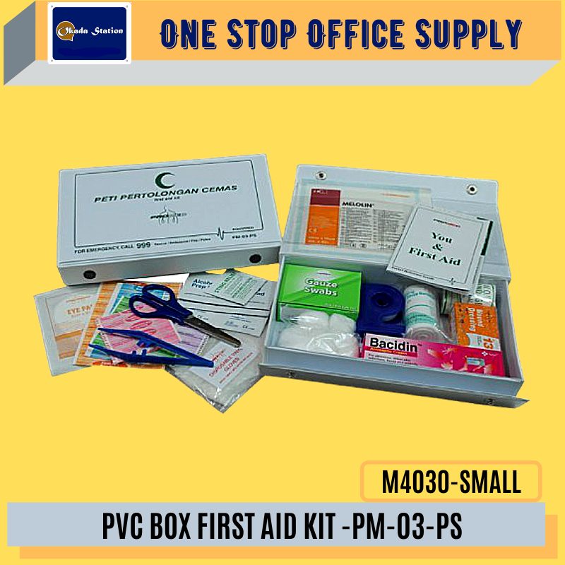 FIRST AID KIT / PVC BOX / PM-03-PS / KOTAK KECEMASAN / KOTAK PERTOLONGAN