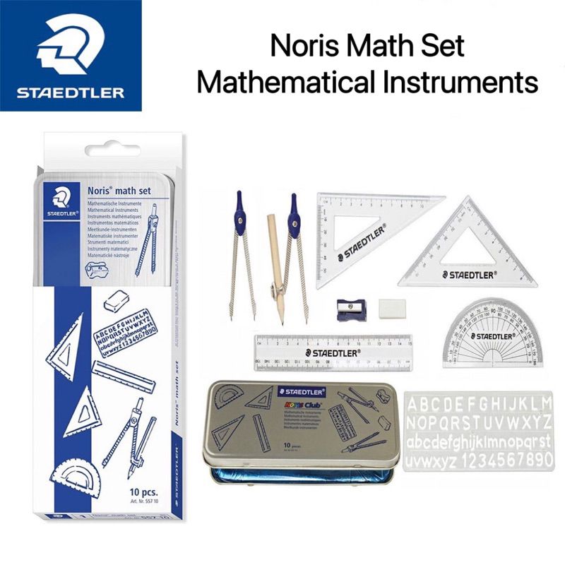 Others *Mathematical Instruments Geometry Stationery Math Set Compass Ruler Protractor Stencil