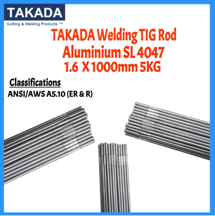 RIGHTWELL TAKADA WELDING TIG ROD/FILLER ALUMINIUM SL4047 1.6X1000MM 5KG