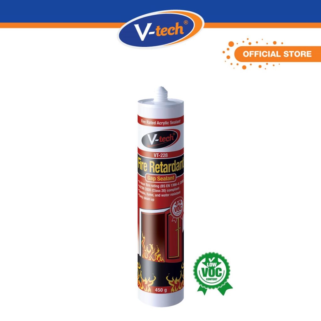 V -TECH 228 FIRE RETARDANT SEALANT (ACRYLIC SEALANT) (450G)