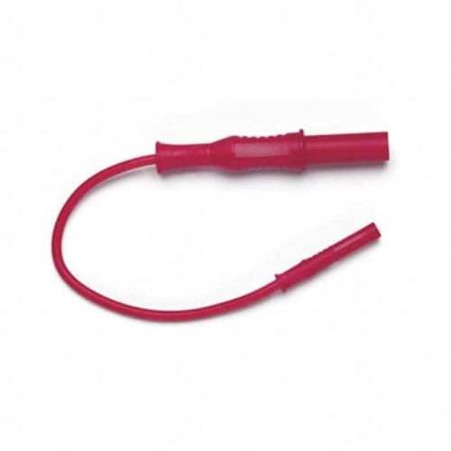 Fluke PATCH 72936-39-2 2mm/4mm Male-male Test Leads, 3.9in (10cm), (red)