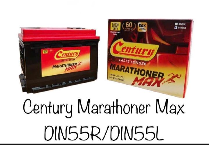 CENTURY MARATHONER MAX DIN55L CAR BATTERY OCHA CENTURY MARATHONER MAX DIN55L CAR BATTERY