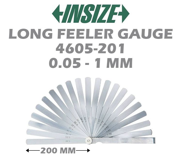 INSIZE LONG FEELER GAUGE 4605-201