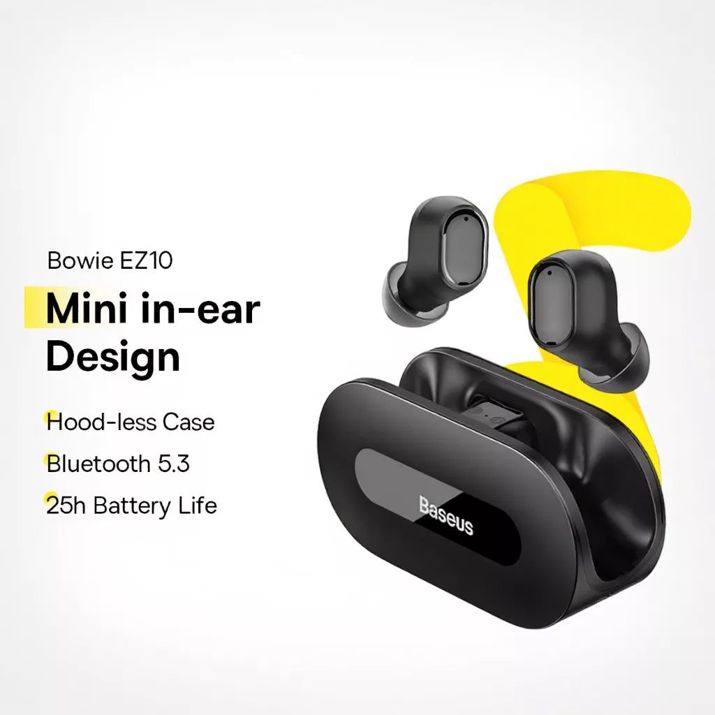 Baseus Bowie EZ10 True Wireless Earphone Bluetooth 5.3 HiFi bean Earbuds
