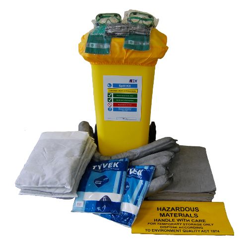 ATEM SK-120-O Oil Spill Kit, 120L Wheeled Bin Up To 120L