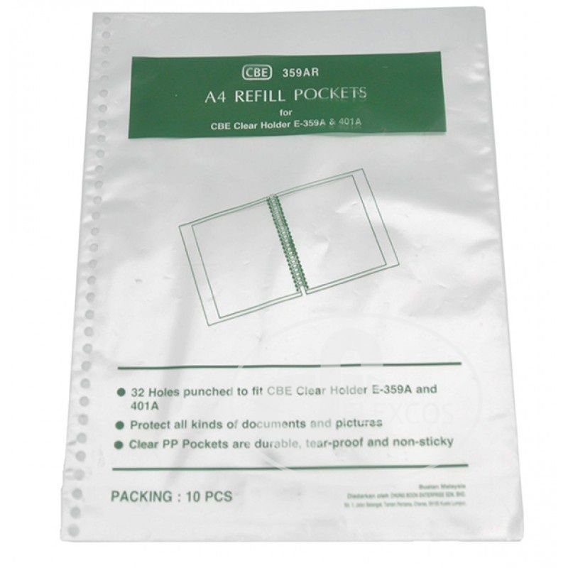 A4 21 HOLES CLEAR HOLDER REFILL 10'S /Clear Holder Refill /21 Holes Clear Holder Refill /A4 Size Clear Holder Refill /A4 21 Holes Clear Holder Refill