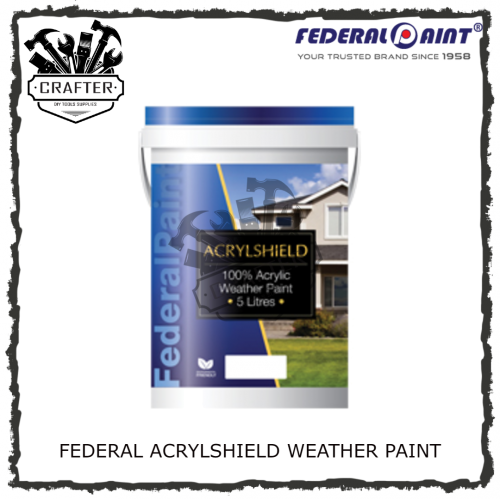 FEDERAL PAINT *FEDERAL PAINT Acrylshield Exterior Emulsion Paint [5l]