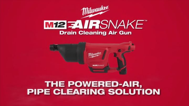 NA *Milwaukee M12™ AIRSNAKE™ Drain Cleaning Air Gun (3347)