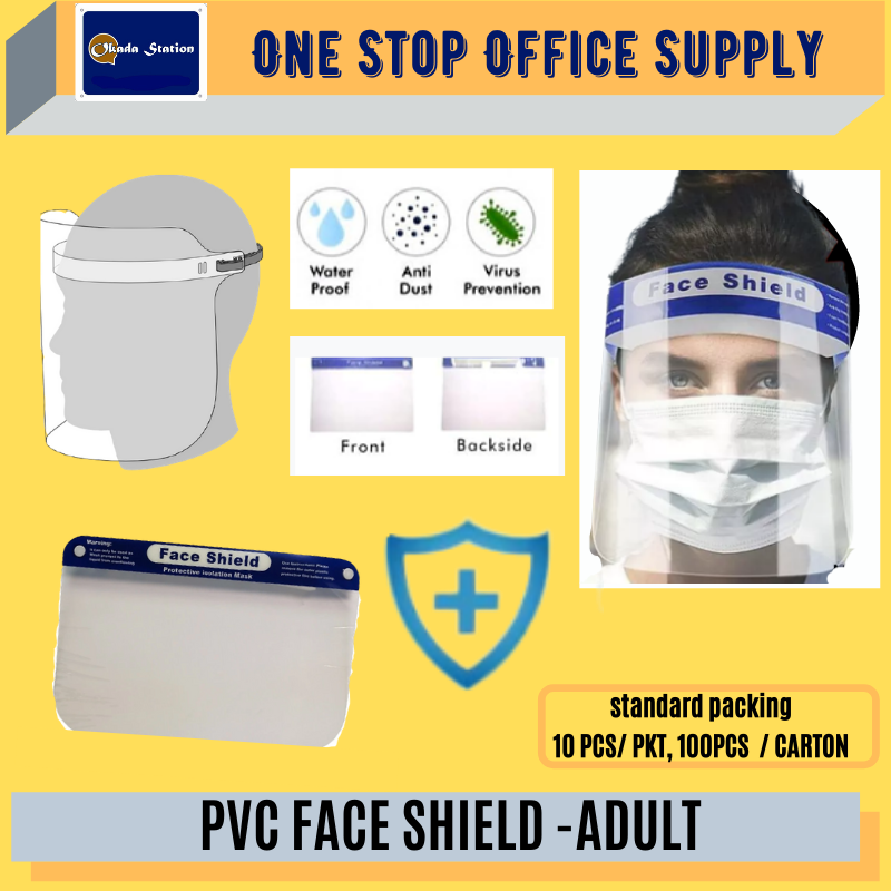 TRANSPARENT PVC FACE SHIELD/FACE SHIELD/ PVC FACE SHIELD
