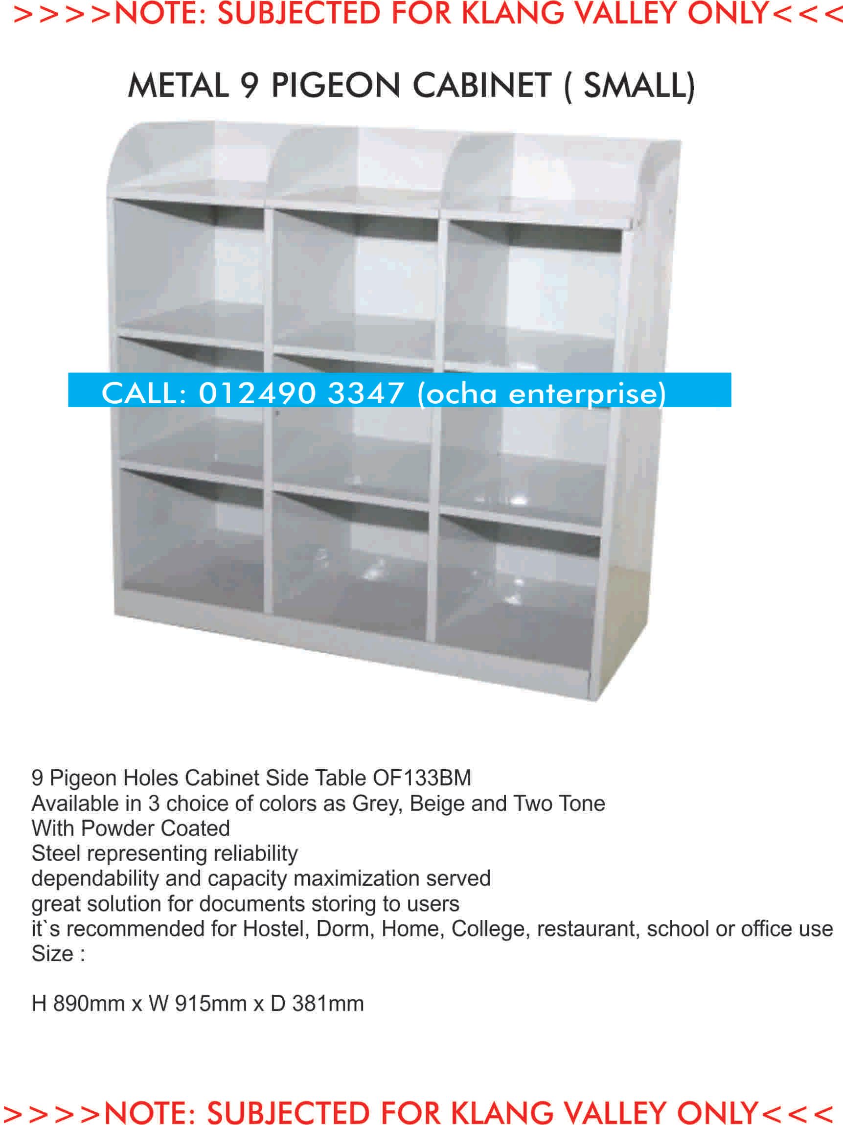 NIL 9 Pigeon Holes Cabinet Side Table