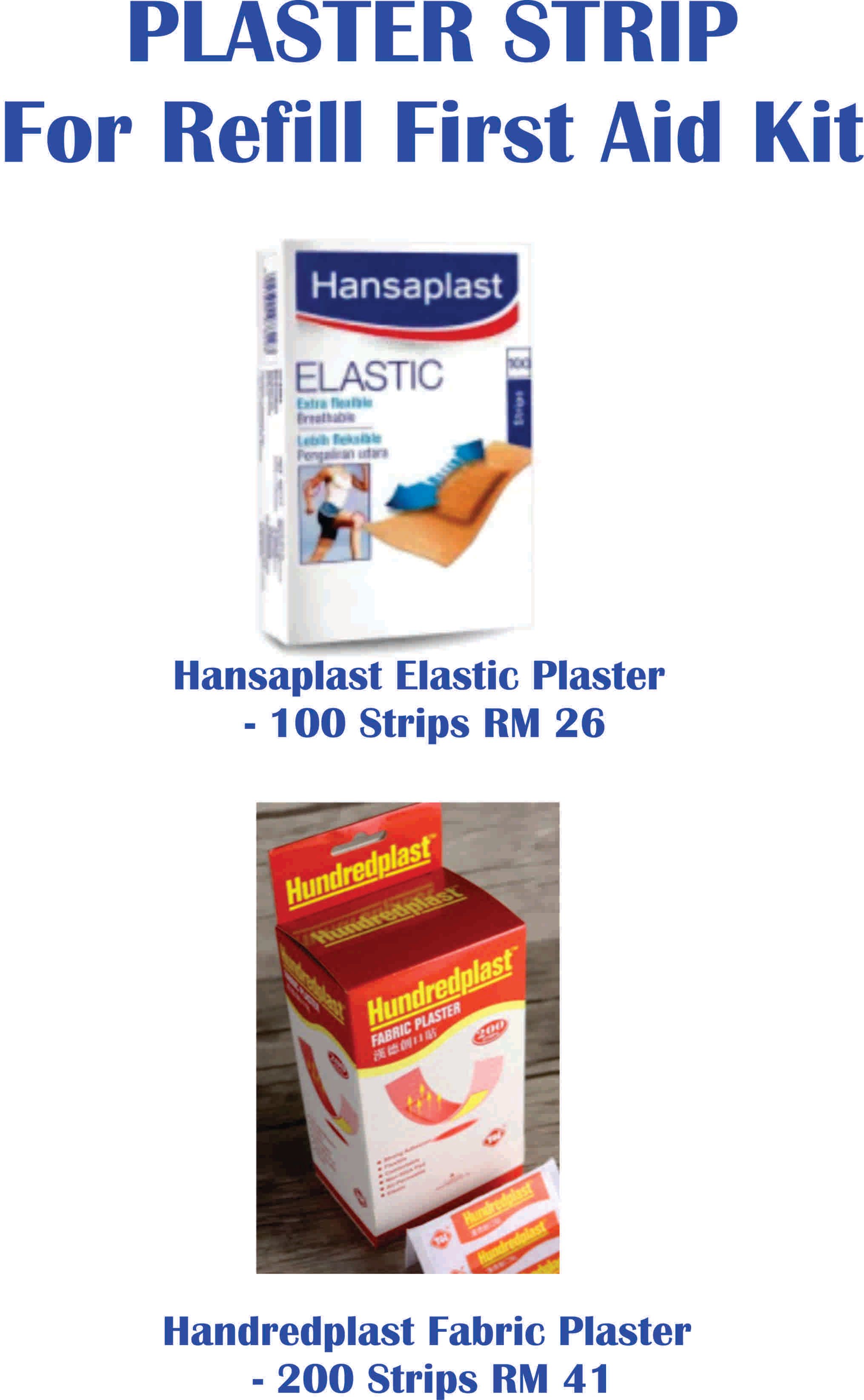 Ocha Refill lFirst Aid Kit- Plaster Strip