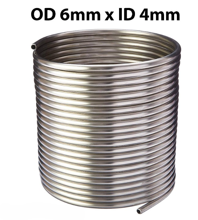 ASTM A249 TP 316L STAINLESS STEEL WELDED TUBE 316 L PIPE 6MM X 4MM