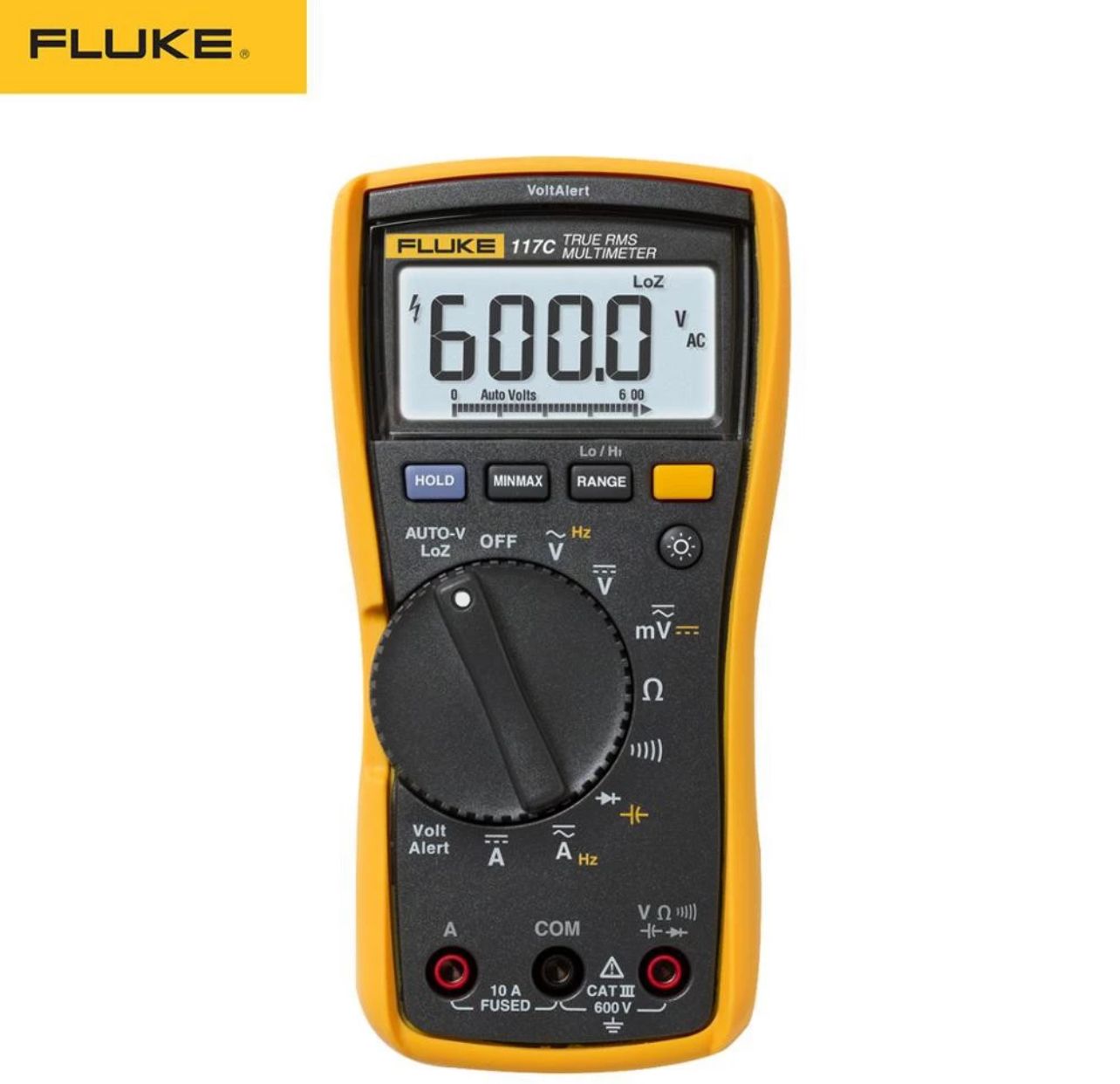 Fluke 117C HAVC VoltAlert Backlight Multimeter 117C True RMS ORIGINAL