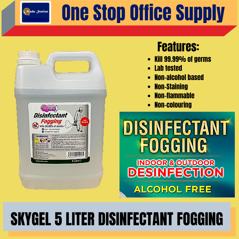 SKYGEL 5 LITER DISINFECTANT FOGGING/ DISINFECTANT/ FOGGING #5 LITER/APPROVED BY KKM