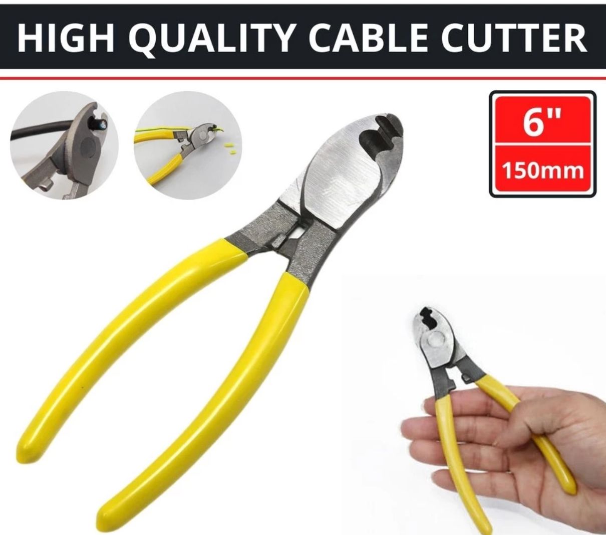Cable Cutter Cable Wire Cutter Plier Chrome Vanadium Steel Wire Cutting Pliers Playar Pemotong Wayar Dawai