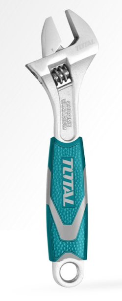 TOTAL THT101126 ADJUSTABLE WRENCH _CHROMIUM-VANADIUM STEEL (CR-V) - (SIZE JAW: 0-41MM / LENGTH: 300MM (12"))