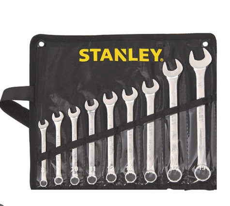 Stanley 9PC CWB Black PouchSet  - Metric (8,9,10,11,12,13,14,15,17)