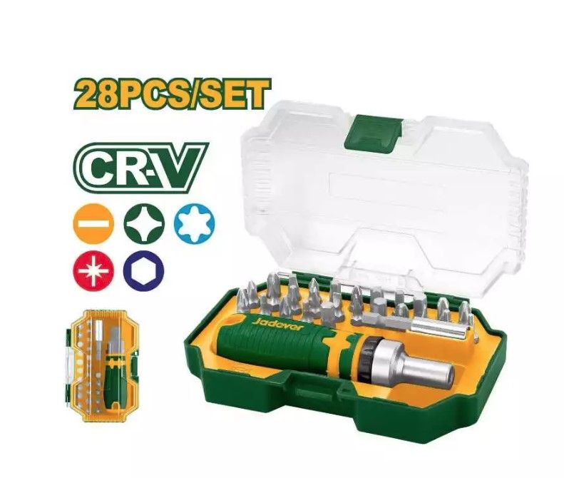 JADEVER 28 PCS SCREWDRIVER BITS SET JDSS8B28