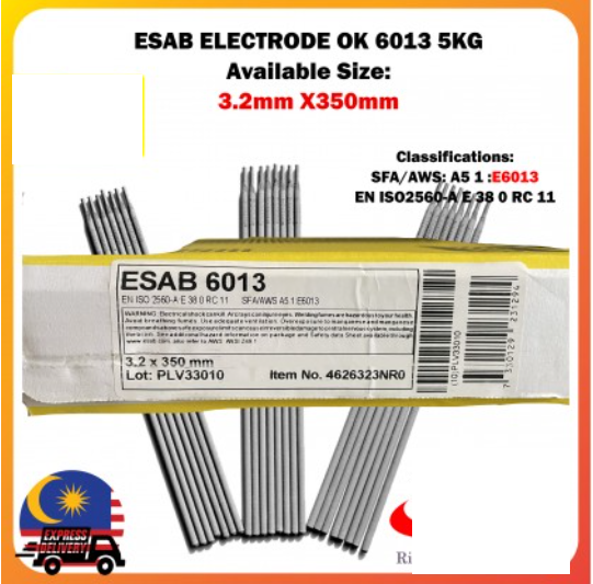 RIGHTWELL ESAB WELDING ELECTRODE 6013 MILD STEEL