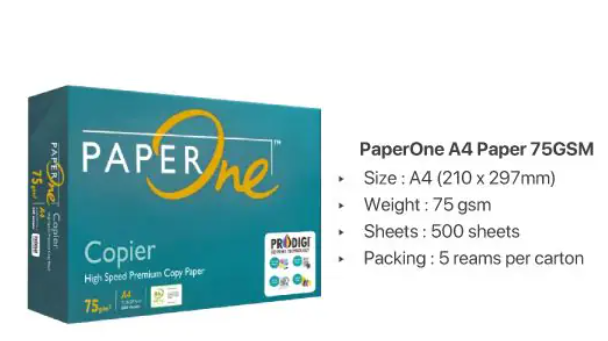 A4 Kertas 75gsm/Copier Paper (500'S/Ream)