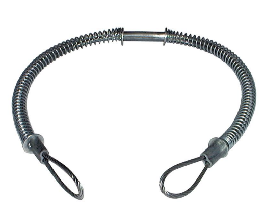 RS PRO 540mm Long Galvanised Steel Hose Whipcheck, 1/2in Hose Size Compatibility