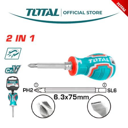 Total 2 in 1 Screwdriver Set THT250216