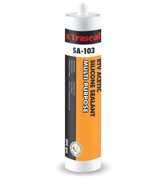 X'TRASEAL SA-103 MULTI-PURPOSE ACETIC SILICONE SEALANT 300G