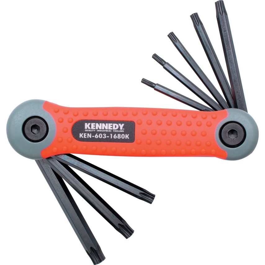 Kennedy-Pro *Kennedy-Pro Pro-Torq Torx Folding Hand Clip Set