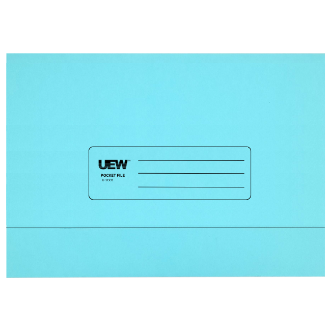QP UEW Pocket File U-2001 - Blue