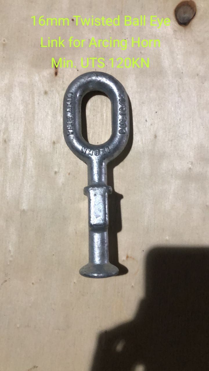 Dulhunty 16mm twisted ball eye link for A/H Min. UTS. 120KN (TBELAH16)