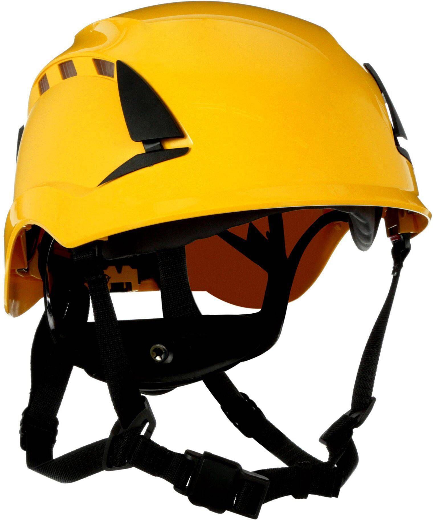 3M *3M™ SecureFit™ Safety Helmet, X5002VE-CE, Yellow, Vented, 1000Vac, CE