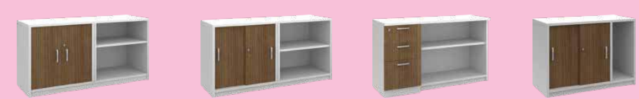 OFIS NEXX SERIES SLIDING DOOR & OPEN SHELF