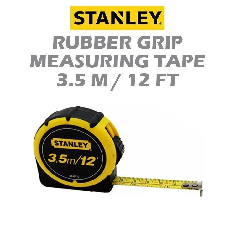 STANLEY RUBBER GRIP MEASURING TAPE 30-611L