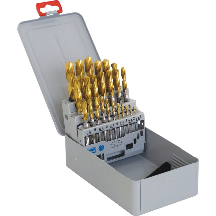 SwissTech *SwissTech HSS Jobber Drill Sets Metric Size, Set Of 25 - SWT1259020A