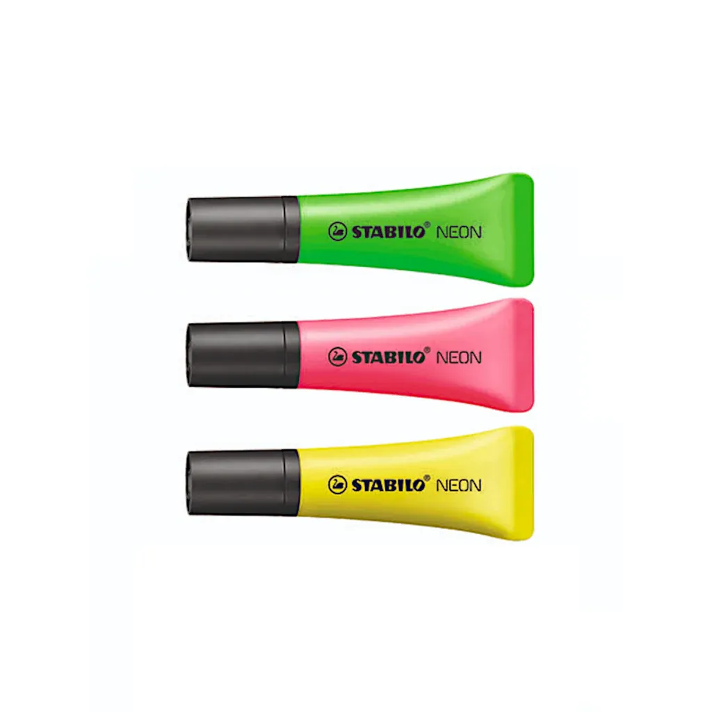 STABILO NEON HIGHLIGHTER -ALL COLOUR / Stabilo / Stabilo Highlighter / Neon Highlighter / Stabilo Highlighter / Highlight Pen
