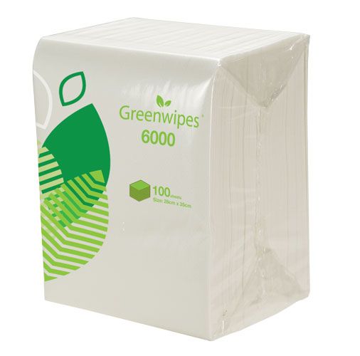 GW-6000 GREENWIPES® LIGHT INDUSTRIAL CLEANING WIPES _ 8PACKS/ PER CARTON