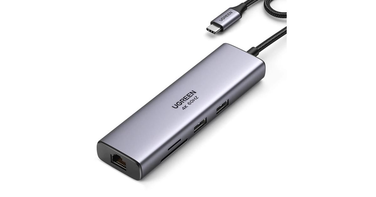 UGREEN 4 in 1 USB C Hub 4K HDMI+VGA USB HUB PD 87W Multiport Adapter