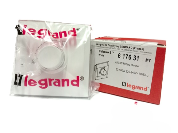LEGRAND BELANKO S 617631 500W DIMMER SWITCH (WHITE)