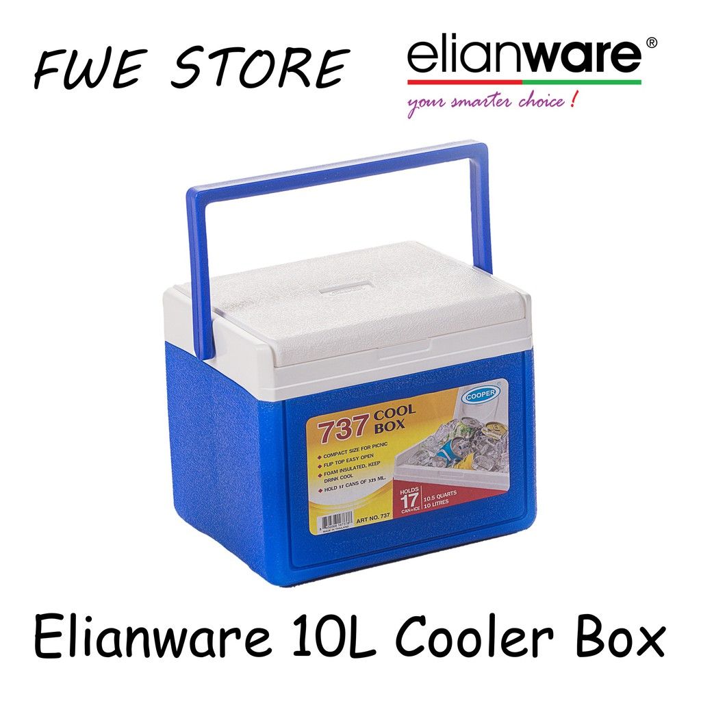 Elianware *Elianware 737 Portable Ice Cooler Box Outdoor Camping Storage Container (10L)