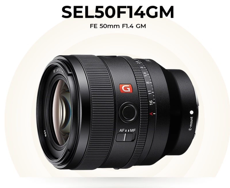 SONY SEL50F14GM (FE 50MM F1.4 GM) LENS