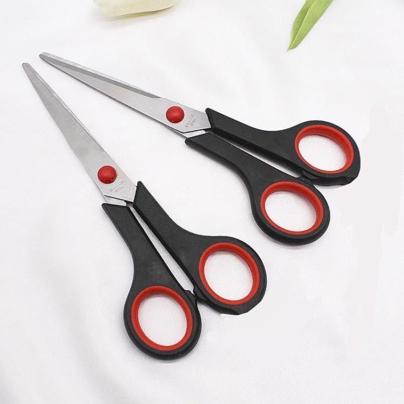 Precision *Precision 7 Inch Red and Black Scissors (5 pcs)