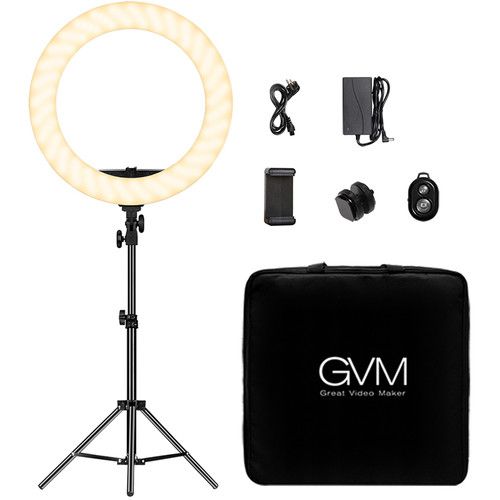 GVM *GVM HD-18S Studio Grade High Power 55W Ring Light With Stand