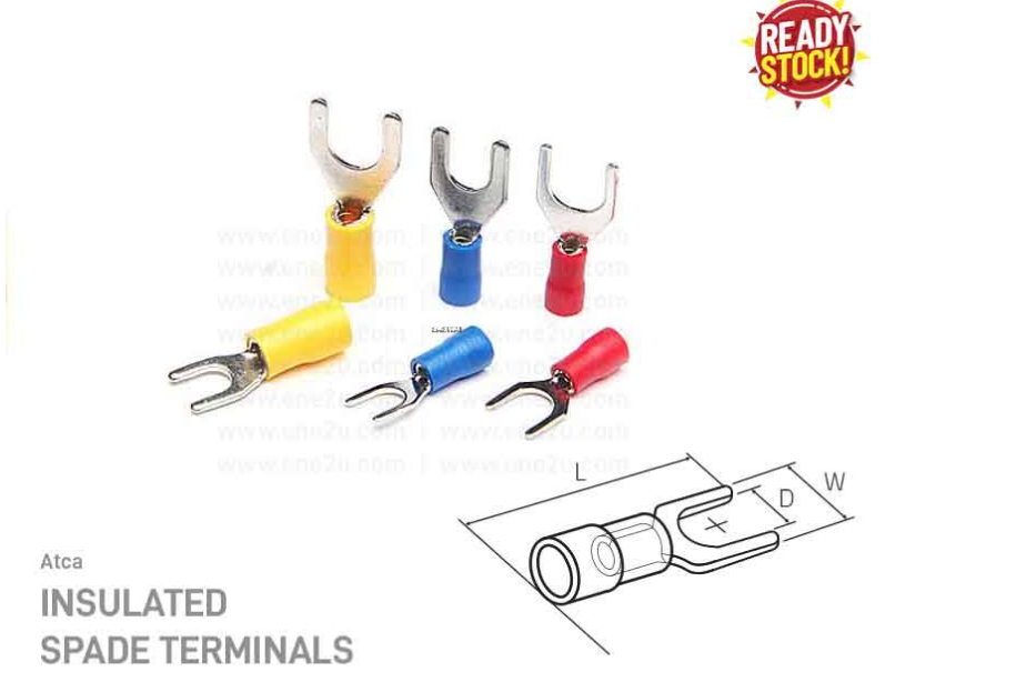 ATCA SVS INSULATED SPADE TERMINALS