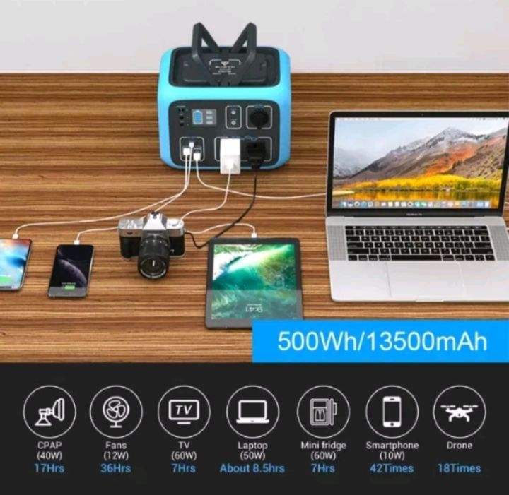 BLUETTI AC50S 500Wh/300W Portable Power Station