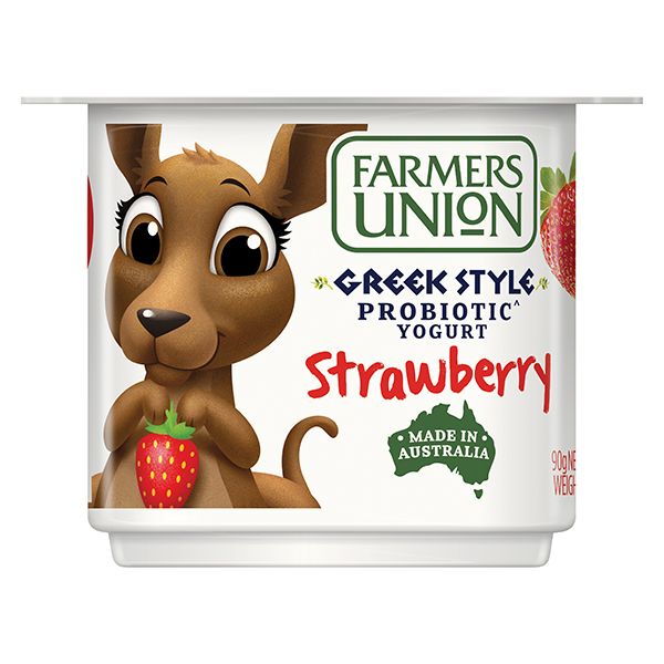 Farmers Union Greek Style Yogurt Strawberry 90g x 24