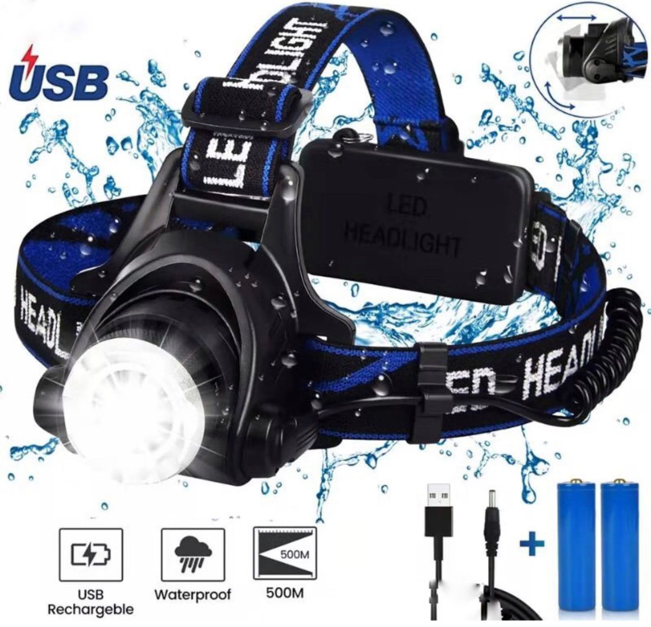 NA Headlamp strong light