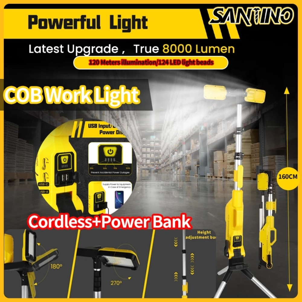 SANTINO LED Outdoor Super Bright Strong Light Searchlight