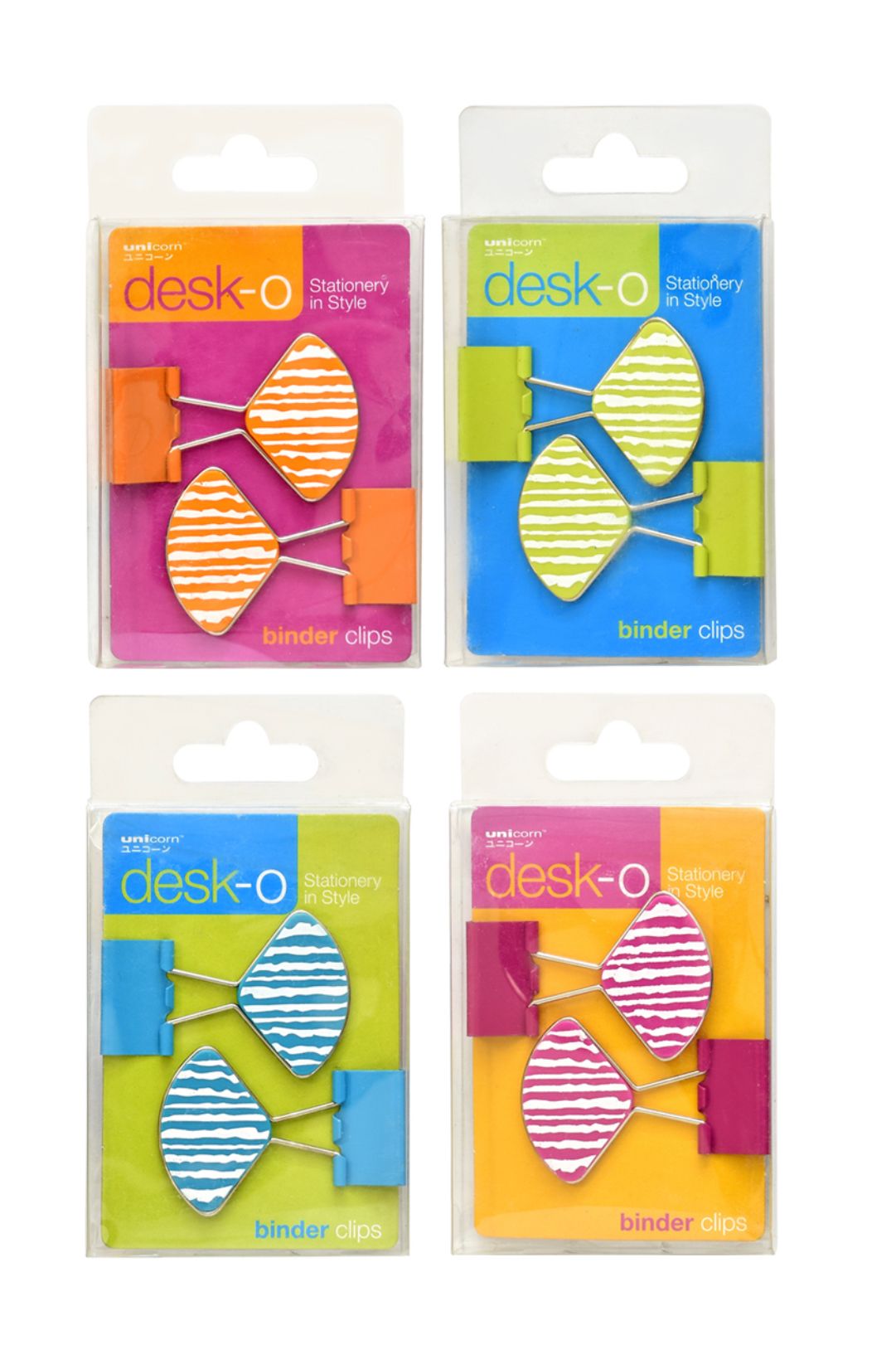Unicorn 82202 Shaped Binder Clips 2 Pcs