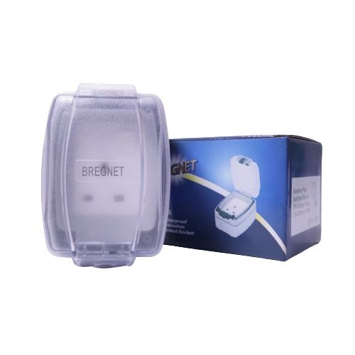 BERGNET ( BR-86486WS ) 1 GANG 13A 250V SINGLE POLE WEATHERPROOF SWITCH SOCKET OUTLET IP66 - GREY