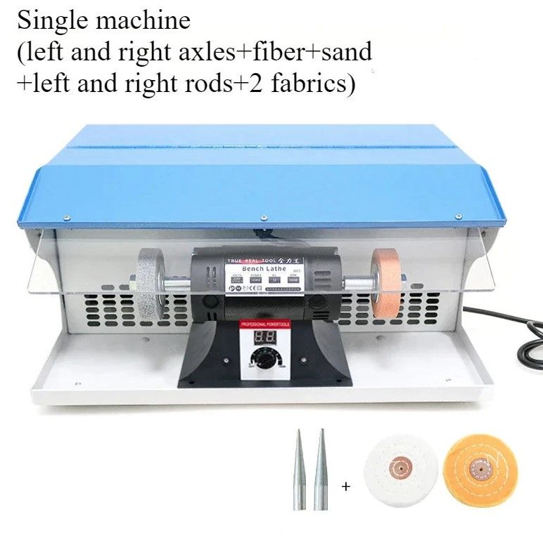 JEWELRY BENCH POLISHER 1200W 110V BENCHTOP POLISHING WITH DUST COLLECTOR (FULL SET)